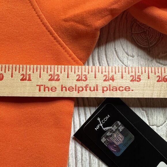 Cincinnati Bengals Throwback Helmet Logo Hoodie Men’s L Orange NFL Ultra NWT - Picture 11 of 13